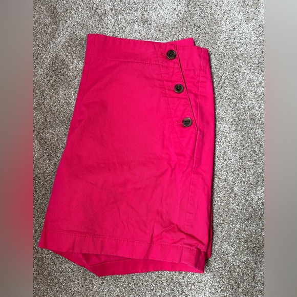 J Crew Hot Pink Side Button Sailor Chino Shorts 10 - Picture 2 of 7